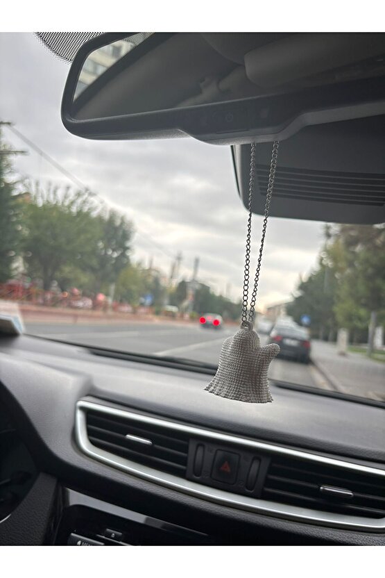 Dikiz Aynası Süsü Eğlenceli Hayalet Figürü - Araba Aksesuarı, Şirin Araba Dekorasyonu