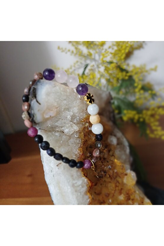 Doğal Taş OBSIDYEN GOLD KOLYE (DURU GÖRÜ)