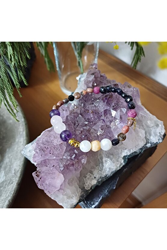 Doğal Taş OBSIDYEN GOLD KOLYE (DURU GÖRÜ)