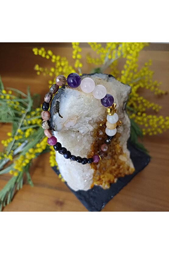 Doğal Taş OBSIDYEN GOLD KOLYE (DURU GÖRÜ)