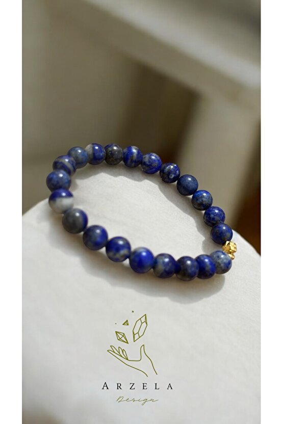 Doğal Taş LAPİS LAZULİ BİLEKLİK BİLGELİK TASI 8MM