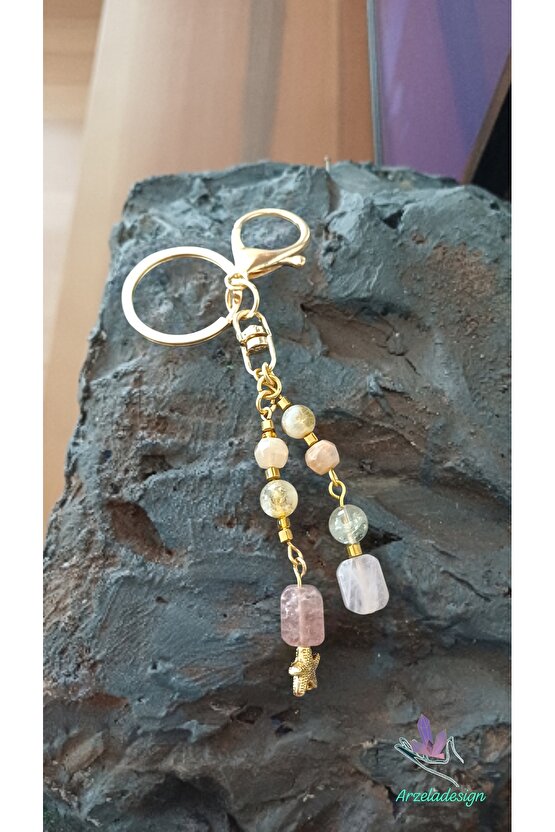 Doğal Taş ANAHTARLIK(BOLLUK VE BEREKET HUZUR)