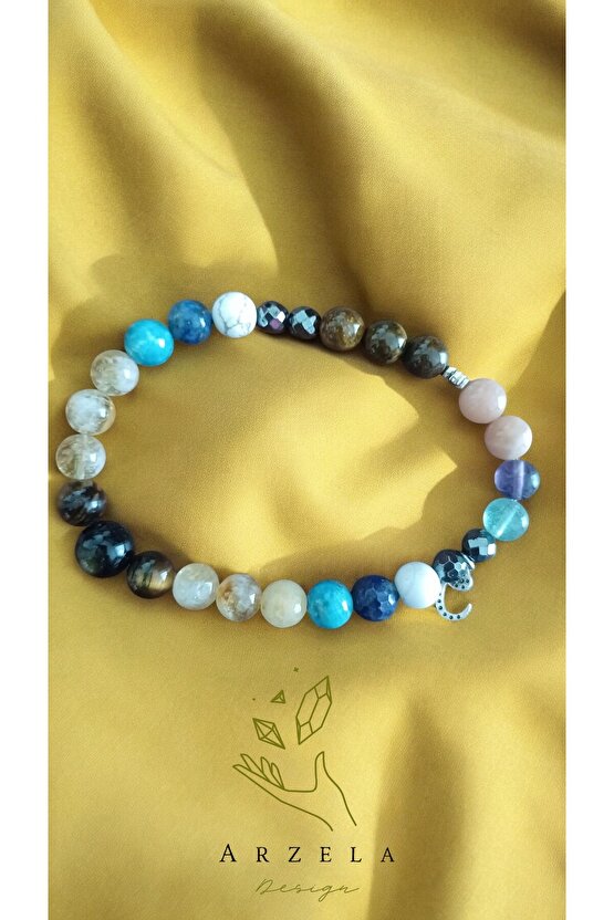 Doğal Taş Karma Bileklik Çakra Dengesi