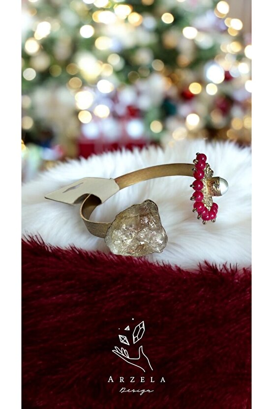 Doğal Taş Sitrin Bileklik