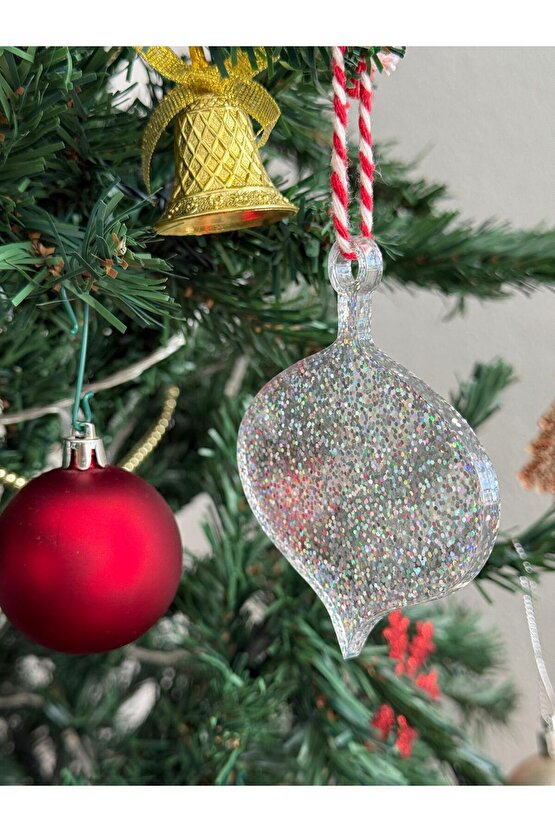 12 Adet epoksi yılbaşı ağacı süsleri