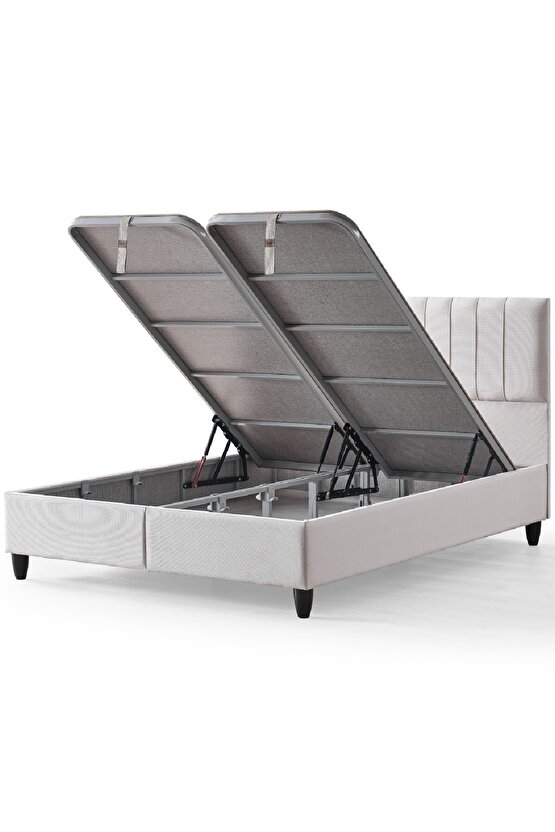 Zambak Çift Kişilik Sandıklı Baza ve Başlık Takımı 2’li Set