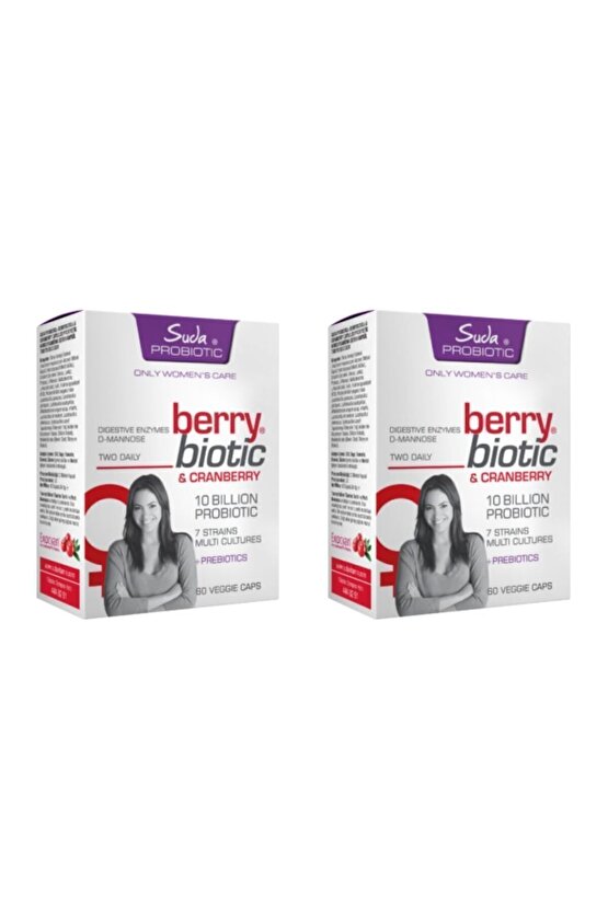 SUDA VİTAMİN BERRY BİOTİC & CRANBERRY 60 KAPSÜL 2 ADET