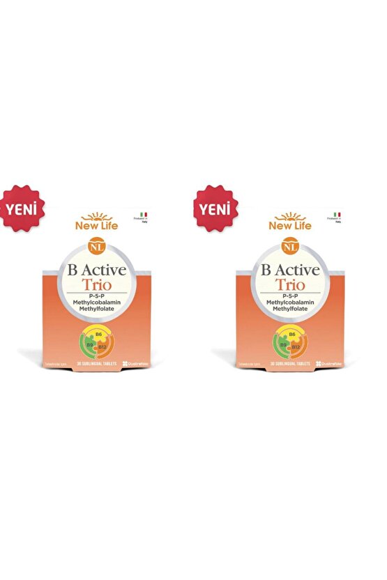 B Active Trio Dil Altı 30 Tablet 2 Adet