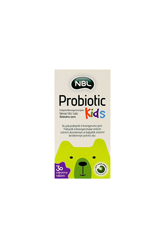 Probiotic Kids 30 Çiğneme Tableti