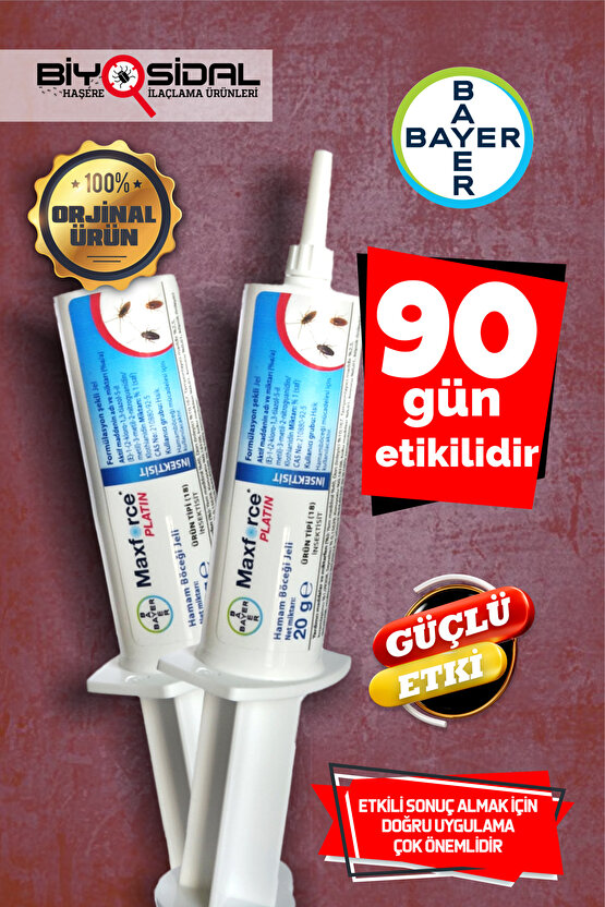 Maxforce Platin Hamamböceği Jeli 20gr X 2 Adet ( : 2027 )