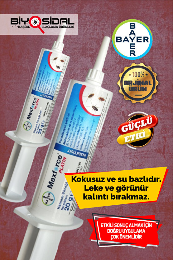 Maxforce Platin Hamamböceği Jeli 20gr X 2 Adet ( : 2027 )