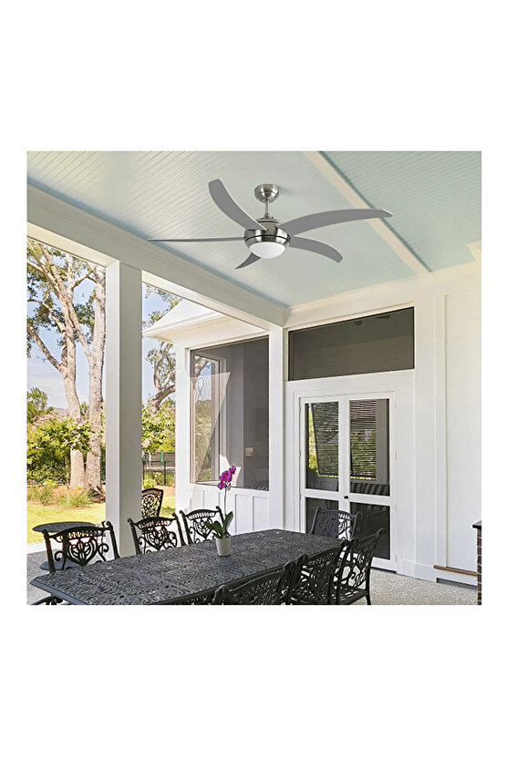 Hanki 5 Kanat Uzaktan Kumandalı Gri Tavan Vantilatörü