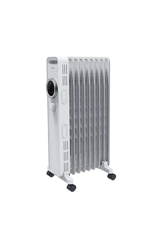 GoodHome 9 Dilimli Yağlı Radyatör hd907-9q Petek Gibi Kalorifer Isıtıcı Beyaz Elektrikli