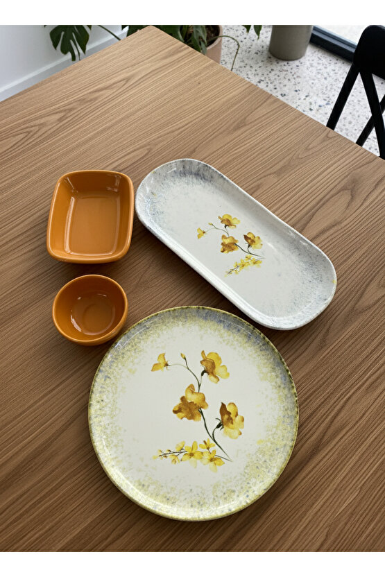 Hercai 12 Parça 4 Kişilik Kahvaltı Takımı  Kahvaltılık Sunum Seti