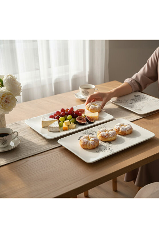 Lotus Siera Kayık Tabak 33*17 Cm 2 Adet