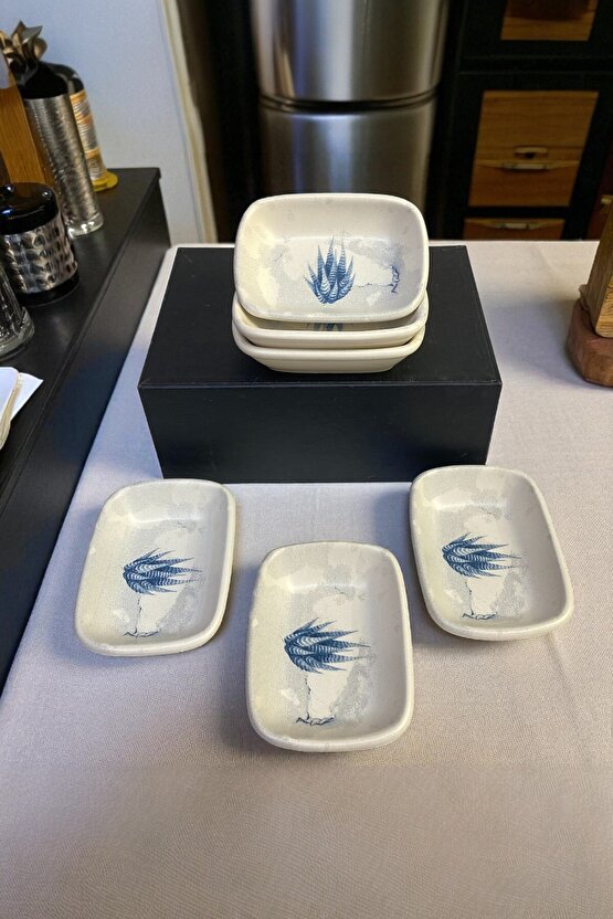 Blue Magic Dikdörtgen Çerezlik  Kayık 13 Cm 6 Adet-19864