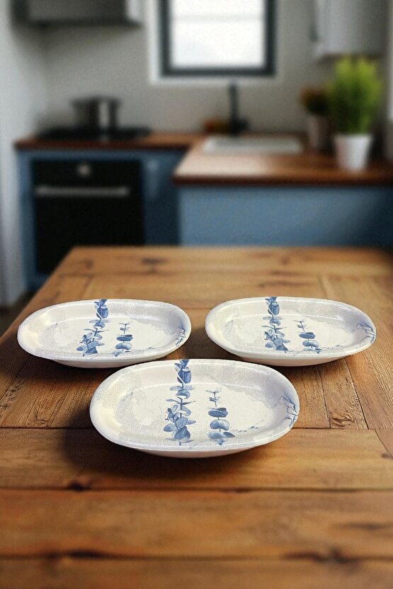 Blue Magic Hitit Kayık Tabak 16 Cm 3 Adet - 19861