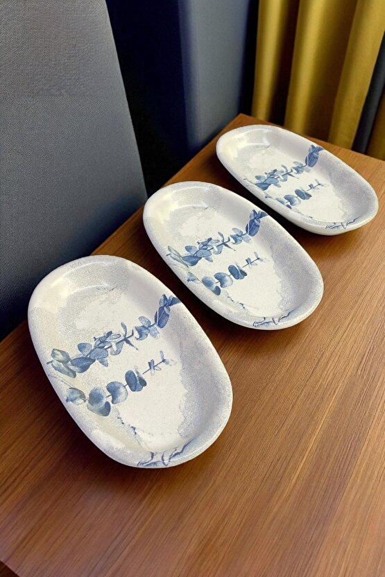 Blue Magic Hitit Kayık Tabak 16 Cm 3 Adet - 19861