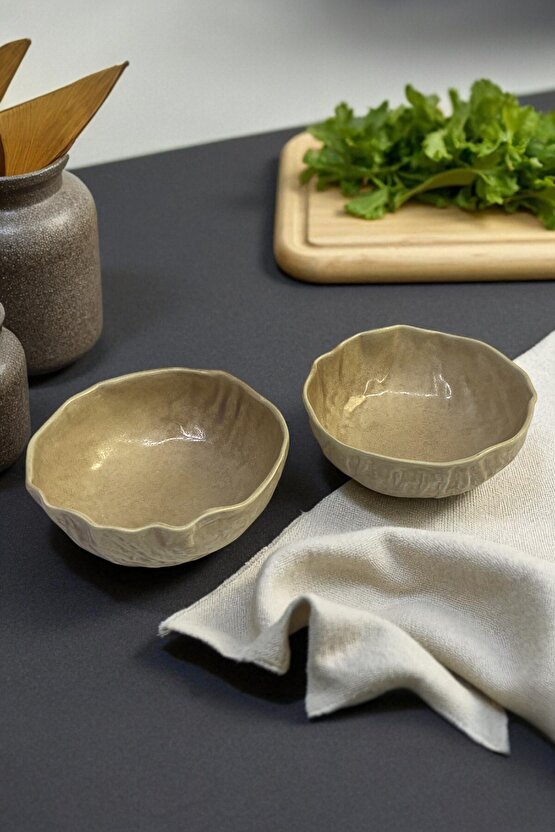 Wood 14cm Porselen Çukur Kase