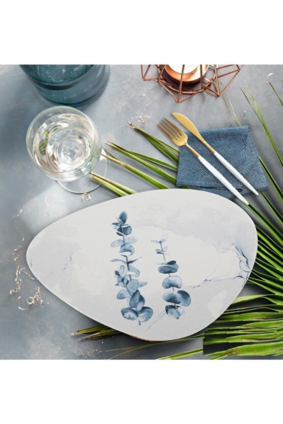 Oscar 35 Cm Servis Tabağı Mat Beyaz 19861