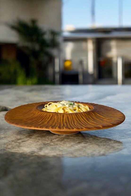 Mantra Porselen Makarna ve Salata Tabağı Çukur Dekoratif Tabak 28cm 1 Adet