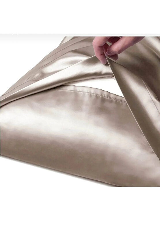 Nadide Ipek Saten Luxury Güzellik 2 Adet Krem Yastık Kılıfı(50x70cm ) Beauty Pillow Case Ev Tekstili