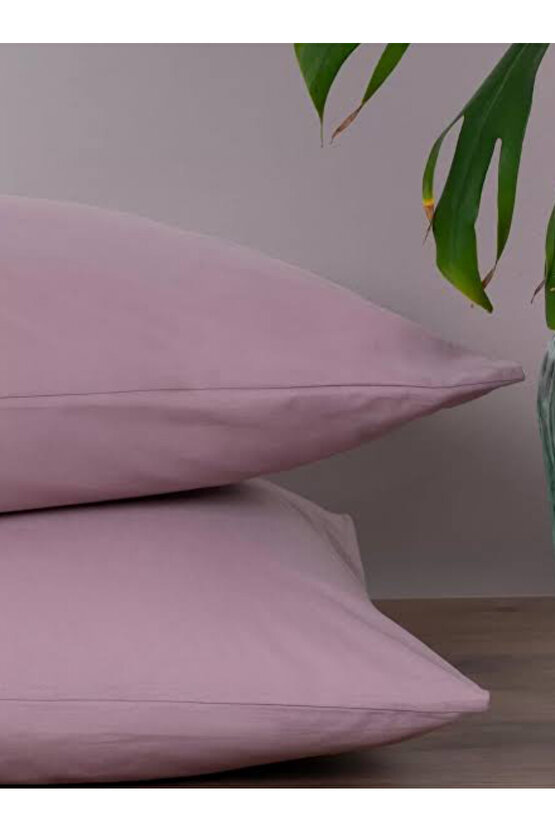 %100 Cotton (PAMUK) 2 Adet 50x70 Cm Gül Kurusu Yastık Kılıfı Pillow Case