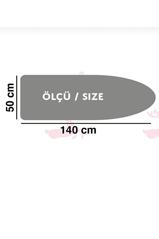 FUJYA ÜTÜ MASASI KILIFI ÖRTÜSÜ BEZİ (1 ADET KORUYUCU FİLE ÜTÜLEME PED HEDİYEDİR)