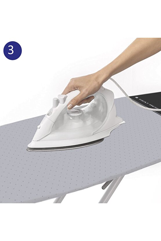 (HEDİYELİ)grey-dark Grey Park Go Optimum Extra Kalın Ütü Masası Kılıfı Bezi Örtüsü