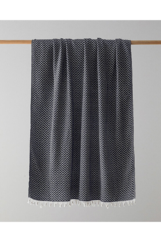 Carlo Pamuk Koltuk Şalı Siyah