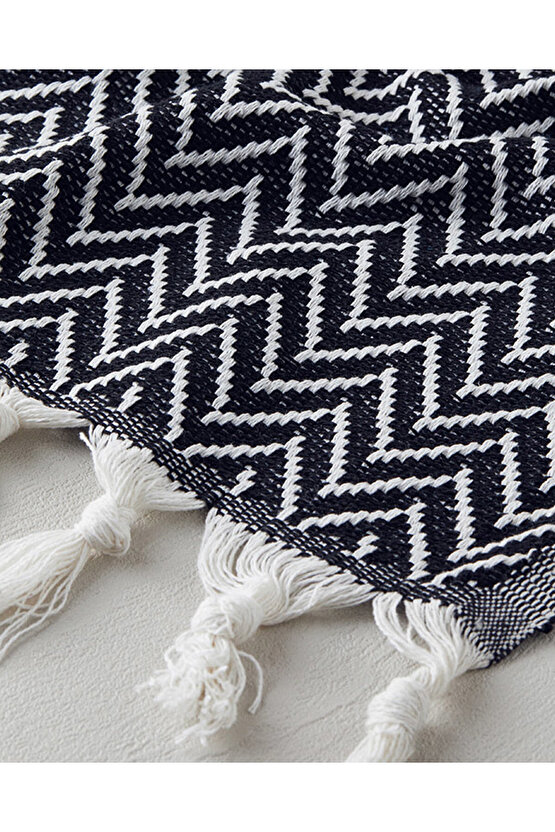 Carlo Pamuk Koltuk Şalı Siyah