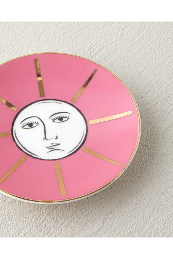 Talisman Sun Bone China Çerezlik 10 cm Pembe