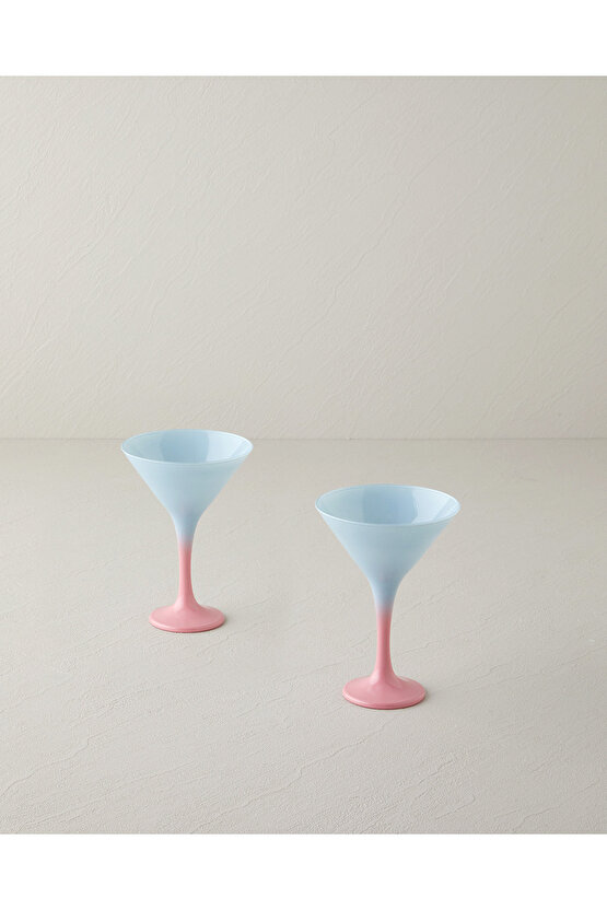 Whitney Cam 2li Cup 175 ml Mavi - Pembe