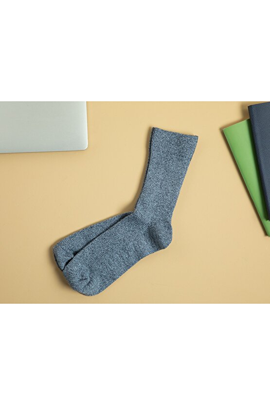 Elegant Pamuk Erkek Soket Çorap 40-44 Lacivert