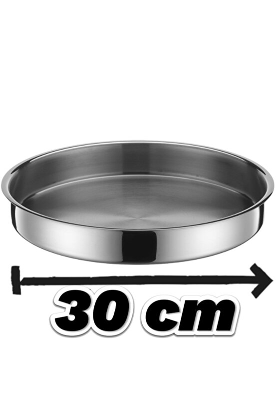 Paslanmaz Çelik Fırın Tepsisi 30 Cm