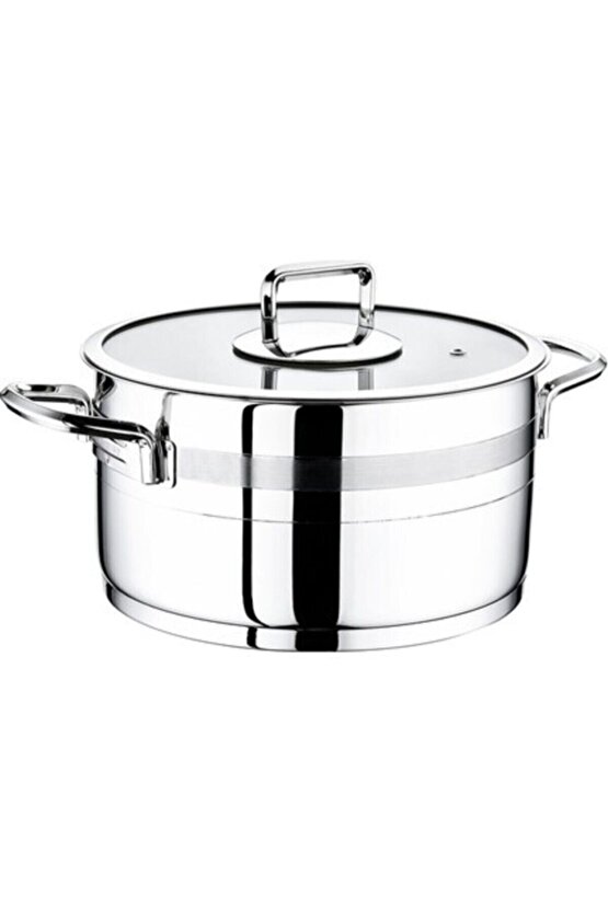 S-1391 Safir 26 Cm Basık Çelik Tencere