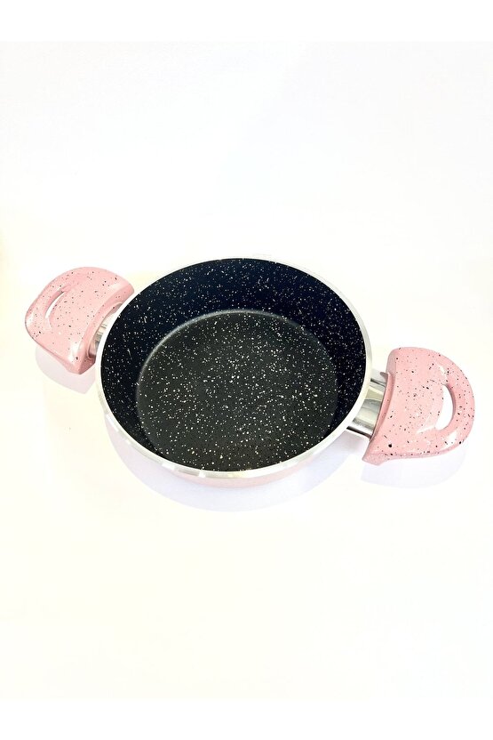 Döküm Granit Kapaklı Yumurta Sahanı 20 Cm Kırmızı