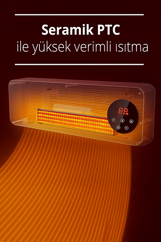 Kht-8490 Duvar Tipi Isıtıcı 2000w