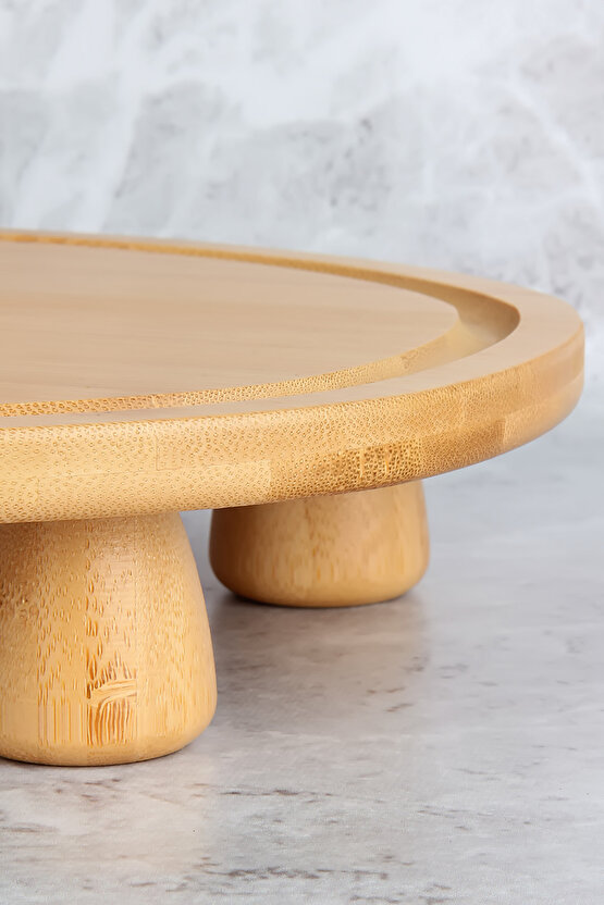 BAMBU OVAL SUNUMLUK AYAKLI