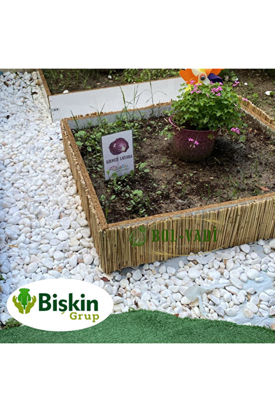 Natural 25CM X 500CM Bambu Kamış Hasır Çit Dekoratif Bahçe Balkon ve Duvar Çiti Reed Fence