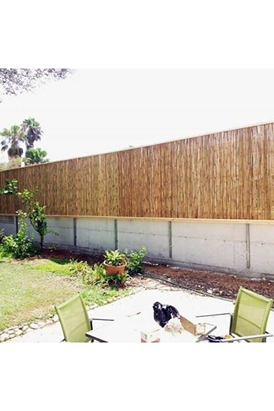 Doğal Kamış Hasır 80 Cm X 3 Metre Doğal Bambu Çit,balkon Çiti,gölgelik