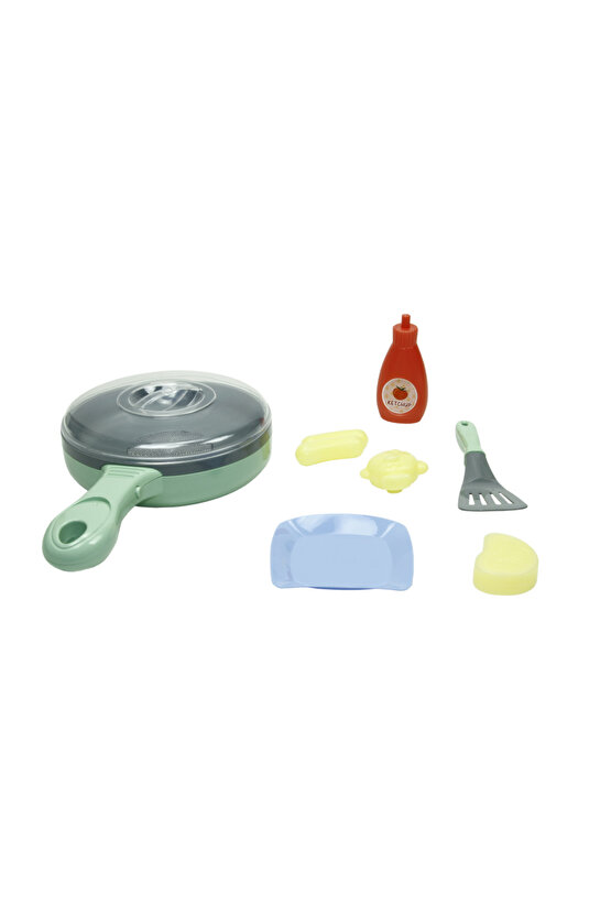 Kızartma Tava Seti Gıdalar Renk Değiştirir