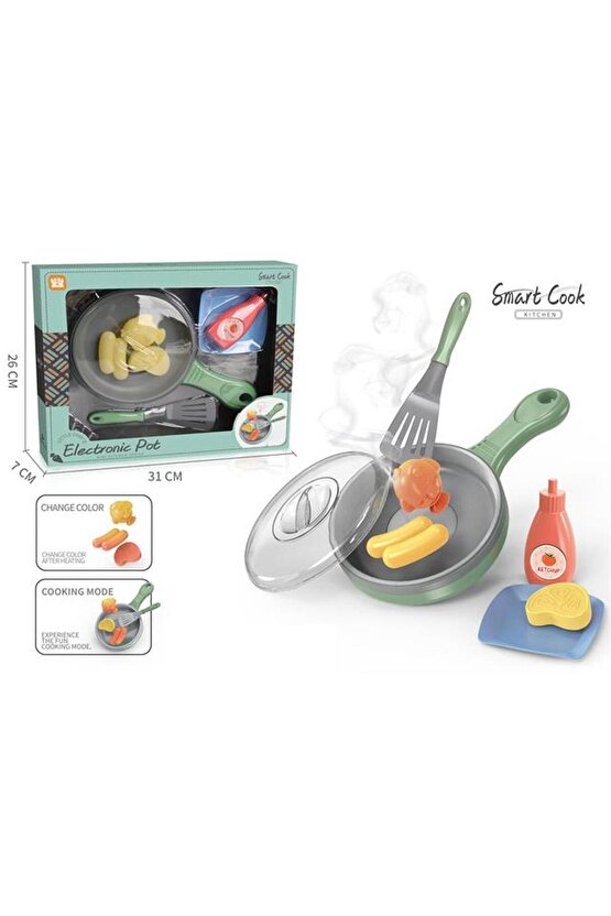 Kızartma Tava Seti Gıdalar Renk Değiştirir