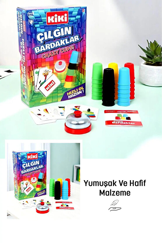 Oyuncak Çılgın Bardaklar Oyunu, Hızlı bardaklar, Süper Bardaklar Kutu Aktivite Oyunu