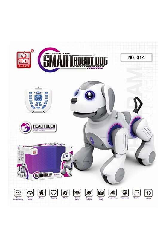 G14 Kumanlı Şarjlı Smart İnteraktif Akıllı Robot Köpek -Vardem Oyuncak