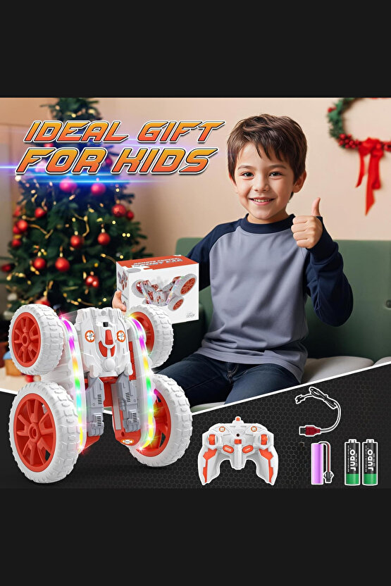 Oyuncak 2.4 Ghz Uzaktan Kumandalı Şarjlı Buhar Atan Akrobat Araba Batman Joker