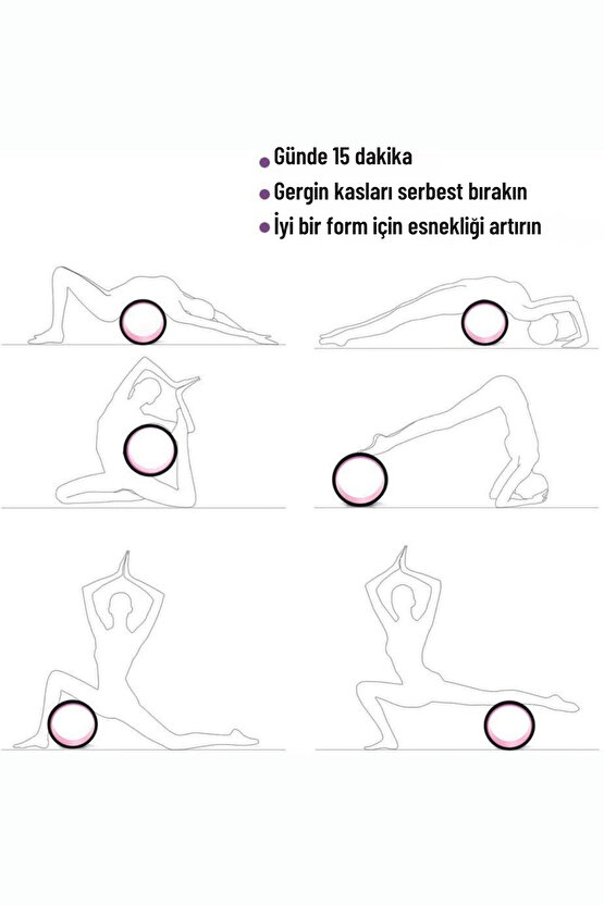 Pilates Ve Yoga Wheel Balance Kaymaz Yoga Çemberi Pilates Tekerleği Kaymaz