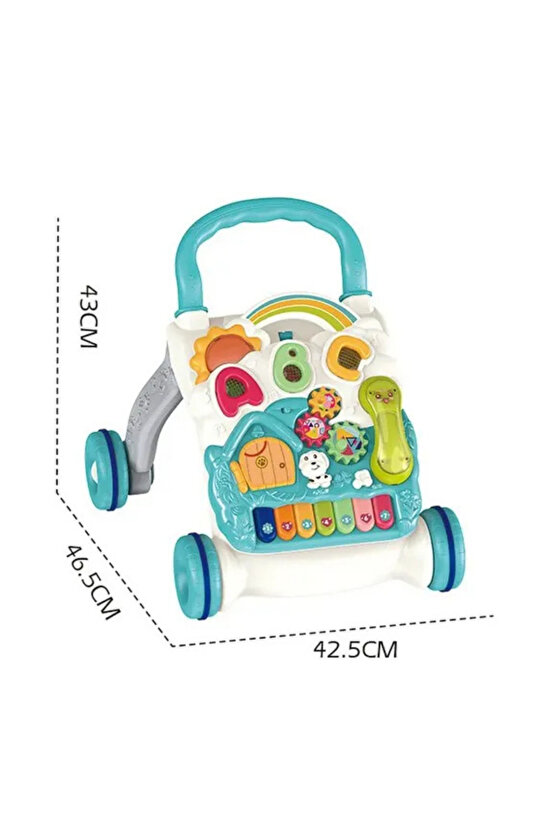 Yürümeye Yardımcı Aktivite Masalı Sesli Piyanolu 4in1 Bebek Yürüteci