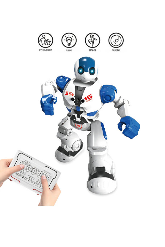 Uzaktan Kumandalı Full Fonksiyon Şarjlı Işıklı ,Sesli Dansçı İnteraktif Robot +3