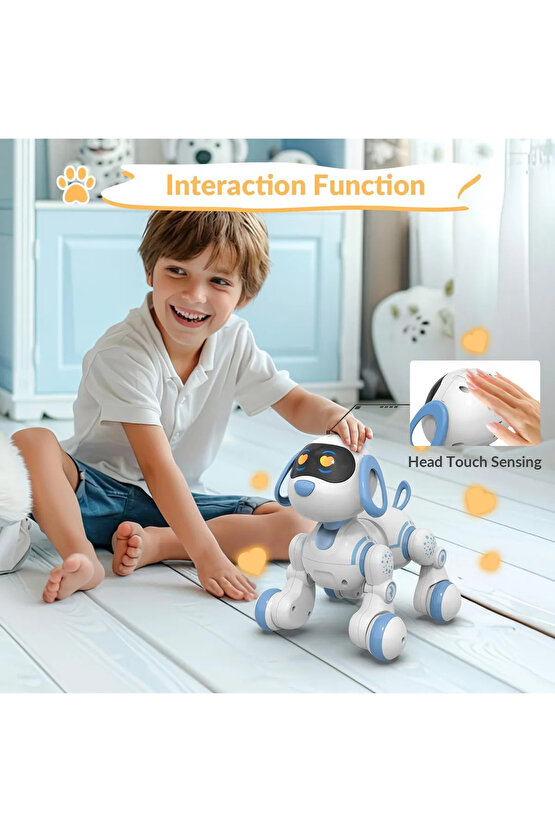 Uzaktan Kumandalı Şarjlı Çok Fonksiyonlu Eğitici ve Öğretici İnteraktif Akıllı Robot Köpek